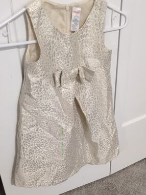 Gymboree Ivory Metallic Lace Party Dress